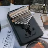 17 touches Kalimba acajou pouce Piano Reed 17 touches clavier de musique en bois africain Kalimba doigt Piano308W2153355