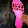 Slippers rimocy slang patroon jelly strand sandalen voor vrouwen transparante pvc flats kristalvrouw 2021 plus maat buitenglaasjes