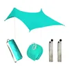 300280200cm Beach Tent Antiuv Support Rod Stability Outdoor Sun Shelter Camping Trips Fishing Backyard Picnic Sunshade Canopy T