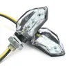 Coppia 12V moto bici 5 LED indicatore di direzione indicatore di svolta lampadina - nero