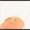 Studs Drop Delivery 2021 20G Surgical Steel Mix Color Stud L Formed Jewelry Rings Nose Piercing Body Sprial Wholesales W8T1K