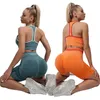 Tasarımcı Yoga Spor Eşofmanlar Fitness 2 ADET Aktif Giyim Sutyen Şort Tayt İki Parçalı Set Açık Kıyafetler Spor Takım Elbise Giyim Giyim Atletik Elastik Yogaworld