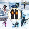 Gants de cyclisme hiver batterie électrique chauffage chauffé moto course équitation tactile Sn alimenté Guantes Moto5096973