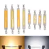Lampor 1PC-glas R7S COB LED-lampa Bulbrör för ersättning av halogenljus 78mm / 118mm