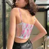 Spitze Bralette Top Frau Traf Brust Brust Binder BH Tank Tops Sexy Body Basic Sommer Emo Cottagecore Kleidung K21L00871 210712