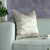 Kudde / Dekorativ kudde Ljus Lyx Satin Geometrisk Jacquard Heminredning Kudde Skydd Triangulär Blad Sofa Stol Bed Office PillowCase