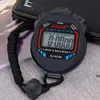 Outdoor Sport Stopwatch Professional Handheld Digital LCD Wyświetlacz Sporty Running Timer Chronograph Licznik Zegarki z paskiem Rra9652