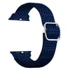 Pulseira de nylon com padrão de diamante, faixas elásticas para apple watch 1 2 3 4 5 6 7 se com conector adaptador 200
