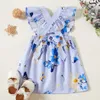Arrival Summer Baby Girl Floral Sweet Medium length Dress Baby's Clothing 210528