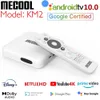 MECOOL KM2 AMLOGIC S905X2 Dört Çekirdekli Android 10 TV Kutusu DDR4 2GB 8GB SPDIF Google Sertifikalı Destek Netflix 4K Medya Oyuncusu