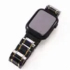 Luxury Ceramic Strap for Watch Ultra 49mm Band 41mm 45mm 42mm 38mm Byt ut rostfritt stål Watchband IWatch Series 8 7 6 SE 5 4 3 2 1 44mm 40mm Armband Band 240308