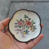 Antico artigianato smaltato colore piccolo piatto cinese cloisonne piatto in rame decorazione ornamenti da tavola regalo per la casa e l'ufficio