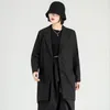 Gabardina para mujer abrigo cortavientos 2021 traje de otoño e invierno suelto negro primavera medio largo