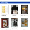 Сублимационные металлические визитные карточки алюминиевые заготовки название карты 0,22 мм толщиной для пользовательских гравированных цветов печать (100 штук) офисная деловая торговля DIY