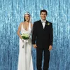 1x2 m Metalik Folyo Saçak Pırıltılı Backdrop Düğün Duvar Dekorasyon Fotoğraf Booth Backdrop Tinsel Glitter Perde Altın 15 Renkler DHL