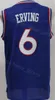 Erkekler Dr J Julius Erving Jersey 6 Wilt Chamberlain 13 Allen Iverson 3 Georgetown Hoyas Koleji Retro Basketbol Vintage Tüm Dikişli Mavi Beyaz Yeşil Sarı Siyah Kırmızı