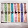 Resin Watch strap apple band 42mm 38mm correa transparent steel for iwatch 6 series 5 4 3/2 watchband 44mm 40mm
