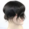 남성용 toupee 내구성 130 % 밀도 남자 가발 자연 검은 머리 미세 모노베이스 인도 진짜 인간의 머리카락 교체 시스템 유닛