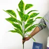 75 cm 26 foglie grandi piante di palma artificiale tropicale albero di monstera bouquet real touch foglie di plastica fogliame da parete per la decorazione domestica 210624