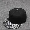 [Tohuiyan] Leopard Cap Women Baseball Hat Höst Flat Brim Hip Hop Caps Fashion Gorras Sport Caps Streetwear Men Mössor 210726