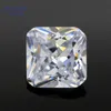 Pierre de zircone cubique multicolore, forme carrée, coupe octangle, pierres précieuses synthétiques en vrac, perles pour bijoux 2x2 ~ 12x12mm AAAAA