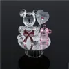 Crystal Bear Nipple Doop Baby Shower Souvenirs Party Doop Giveaway Gift Bruiloft Gunsten en Geschenken voor Gasten 5 Stks Gunst