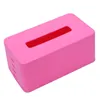 Tissue Boxes & Napkins Rectangular Plastic Napkin Box Toilet Paper Dispenser Case Holder Home Office Decoration (rose Red) 21.5*9.3*12cm