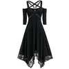 robe gothique noire plus taille