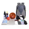35L Outdoor Fußball Sporttasche Basketball Rucksack Fußball Gym Fitness Tasche Für Männer Laptop Rucksack Wasserdicht Wandern Daypack Q0705