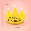 Children's birthday party decoration hats Christmas glowing crown cap baby one-year-old adornment supplies date of birth hat T9I001412