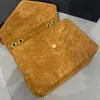 Sac de messager en cuir mat sac à main en daim style enveloppe sacs à bandoulière lettre de mode chaîne dorée rabat bandoulière sac à main sacs à main mode en gros