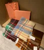 Herbst- und Winter Freizeitschals Kaschmir Wolle 100% und Seidenmischung Modefarben Pashmina Warme Brief Temperament Shaw Klassisches Muster