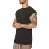 Marka męska odzież fitness siłownie t shirt mężczyźni kulturystyka mięśnia krótki rękaw koszulka męska koszulka Homme Slim Fit Tshirt 210421