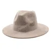 Frauen Männer Hut Filz Fedora Hüte Fedoras Weibliche Männliche Chenille Strickweite Brand Kappe Frau Mann Jazz Panama Caps 2021 Herbst Winter