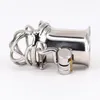 Dispositivo in acciaio inossidabile PA Lock Pene Bondage Prepuzio Piercing Chiusura Anti-erezione Giocattoli del sesso per gli uomini3027009