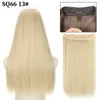 Synthetic Wigs AZIR No Clip Halo Hair Ombre Artificial Natural Fake False Long Short Straight Hairpiece Blonde For Women4422232