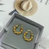 Hoop Hie Jewelry Middle-aged Wind Kink Temperament Fashion Cold L Earrings Women Net Red Simple Female