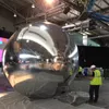 XYin надувной гигантский серебристый надувной зеркальный шар, подвесная сфера для дискотеки для рождественского украшения