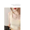 U Neck Knitted Tops Casual Slim Women Summer T-shirts Female Sleeveless Fashion Sexy Korean Style Tights Streetwear