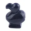 Presentes Newcrystal Dodo Pássaro Natural Quartz Tigre Olho Lapis Jade Ametista Longevidade Lucky Figurine Animal Statue Reiki 2inch RRA11159