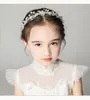 Elegant Wedding Headpieces Silver Flower Crystal Pearl Hair Ornaments Prom Party Women Hair Accessories Bridal Headwear