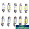 Doppia punta 31 5050 4SMD 36 39mm LED Luci di lettura decodifica vano targa Mini