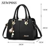 NXY Handbag Newposs 유명한 디자이너 브랜드 가방 여성 가죽 럭셔리 숙녀 손 지갑 패션 어깨 0214