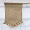 فارغة الخيش العلم DIY JUTE RUFFLES علامات الحديقة المحمولة بانر الفصح عيد الفصح ديكورات 14 ألوان DHW321 128 Z29877293