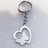 Heart Butterfly Keyring Stainless Steel Insect Keychains Jewelry Gift For Men Women 12 Pieces Whole