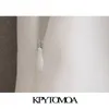 Kpytomoa kobiety elegancka moda z guzikami kieszenie bermuda szorty vintage wysokiej talii boczna sukienka żeński skrót ropa mujer 210719