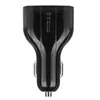 5% QC3.0 Fast Charging Cars Chargers With LED Halo Light Type-C PD Car Charger for Phone Black White