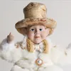 2021 HW298 Cheerleading Juldekorationer Tyg Konst sittande Figur Julklapp Långbenad Elf Doll