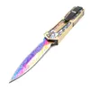 9 Models Sca Gold Abalone Handle Straight Fixed Blade Knife Dual Action Fishing EDC Pocket Tactical Knifes Survival Tool knives