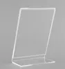 100pcs Office Acrylic A6 Display Leaflet Stands Counter Plastic for Message Board Menu Holder for Business Poster